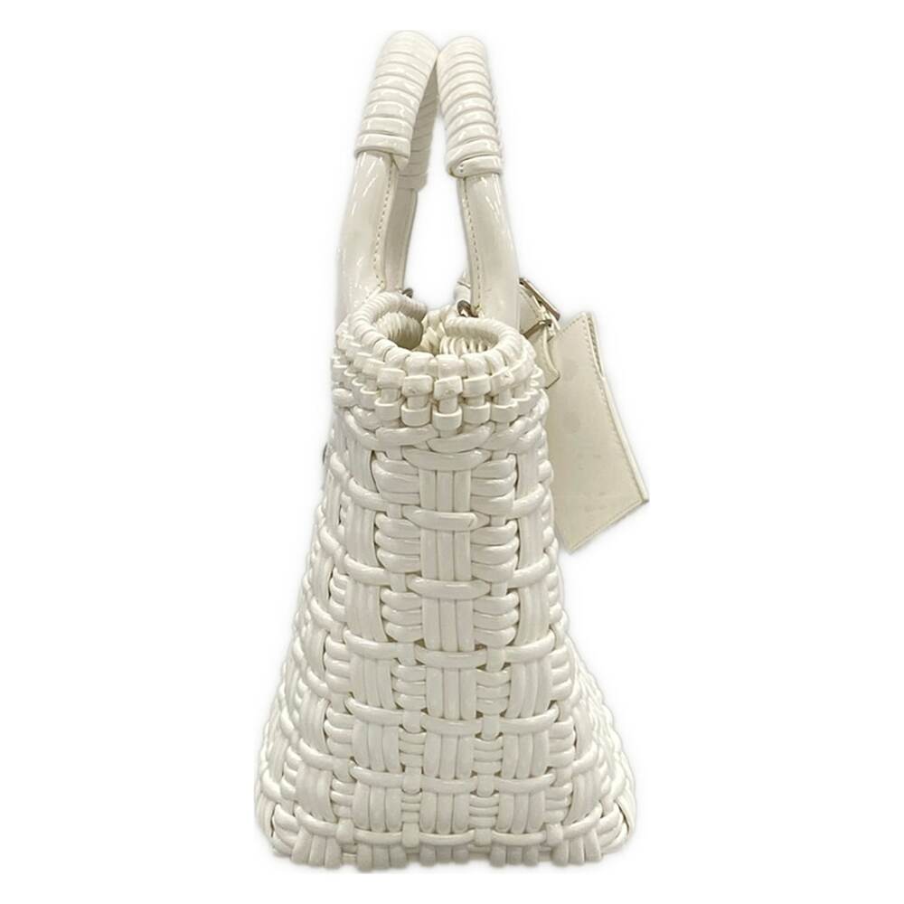 Balenciaga Bistro XS Basket Tote Bag 671342 Polyurethane Polyester Cotton - Picture 2 of 15